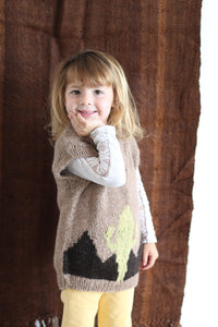 Hand Knitted Sand Cactus Vest - Casapacha